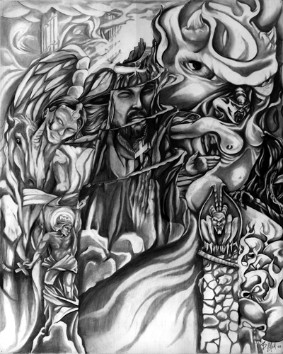 Tattoos - Jesus in Center - 21262